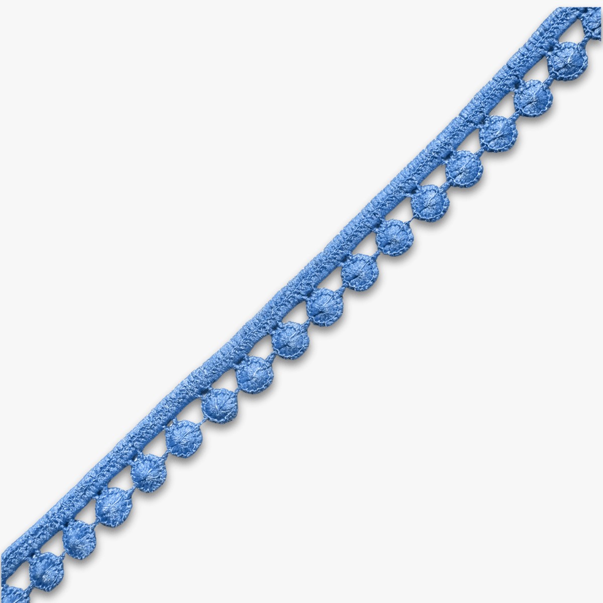 Pom Pom Lace 15mm | Light Blue - Clearance