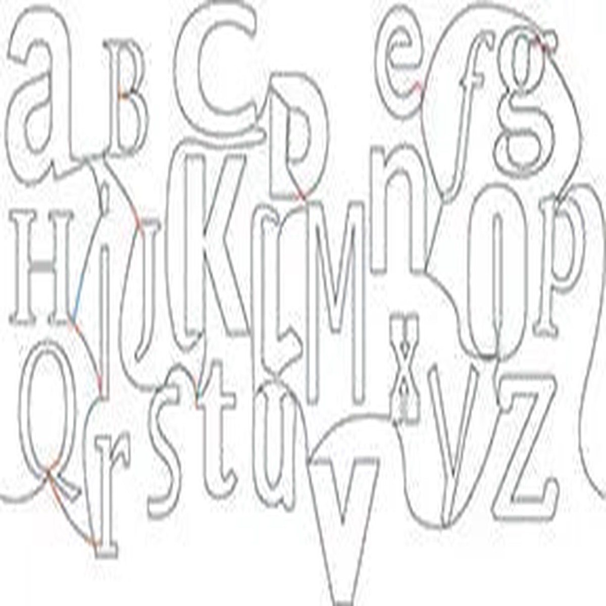 1722 Alphabet Soup Pantograph