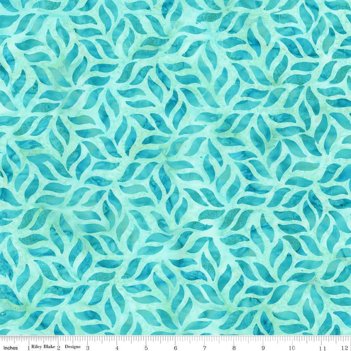 Fabric Riley Blake Adriatic Mist Divine Vines Expressions Batiks by the Quarter Yard BT23301-271