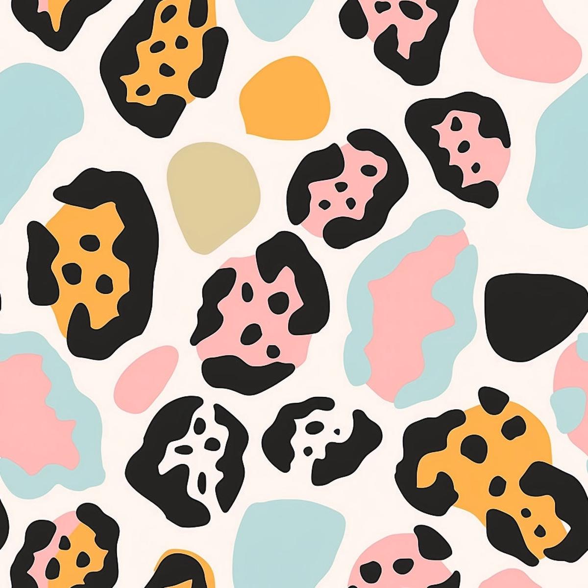 Pastel Leopard Skins Pattern 11 Quilting Cotton Fabric