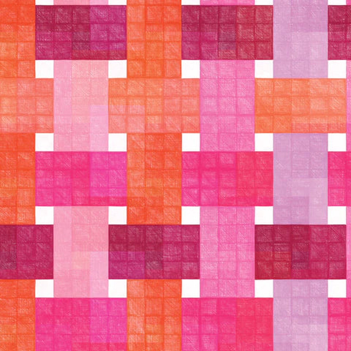 Pop and Plaids in Organic Cotton by Rachel Parker - Woven Candy