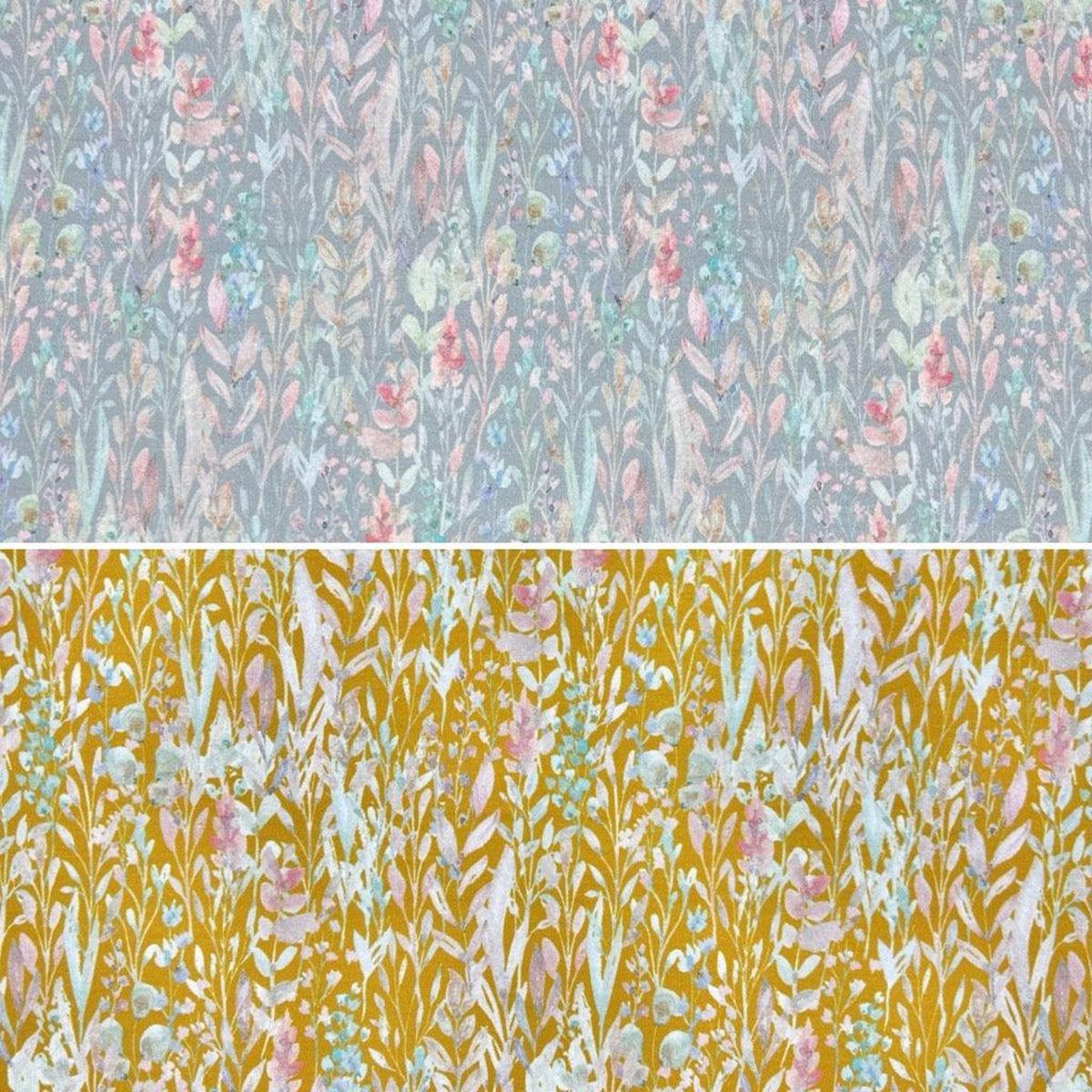 Busy Gardens Cotton Jersey Fabric