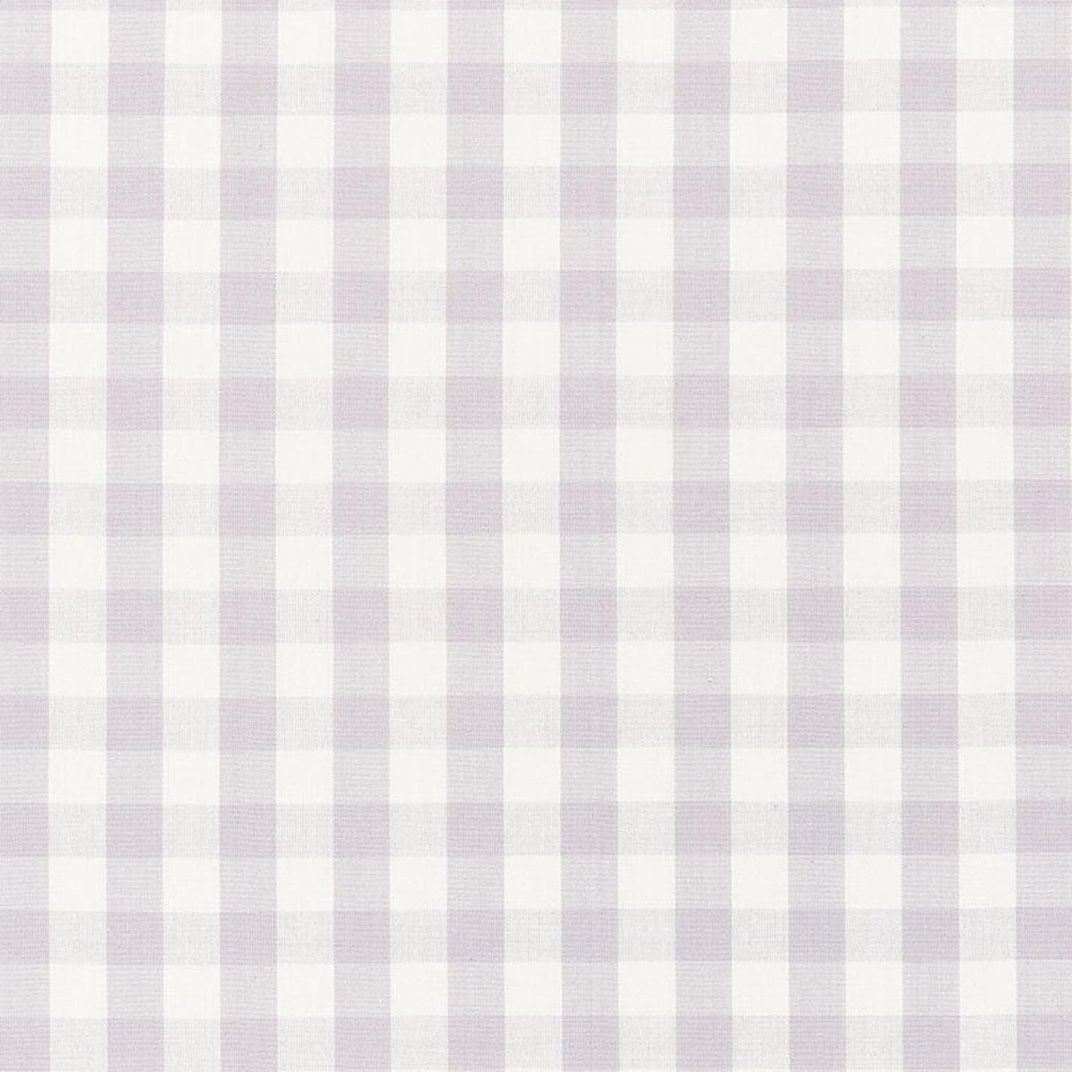 Elton Cotton Check Lilac Fabric