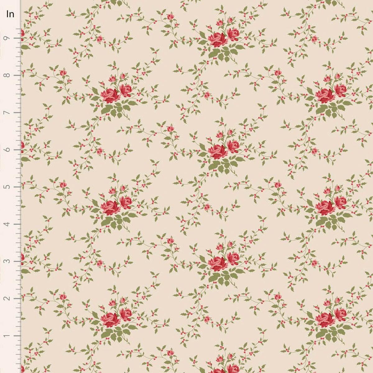 Tilda Merry Little Christmas Fabric - Noel Cream