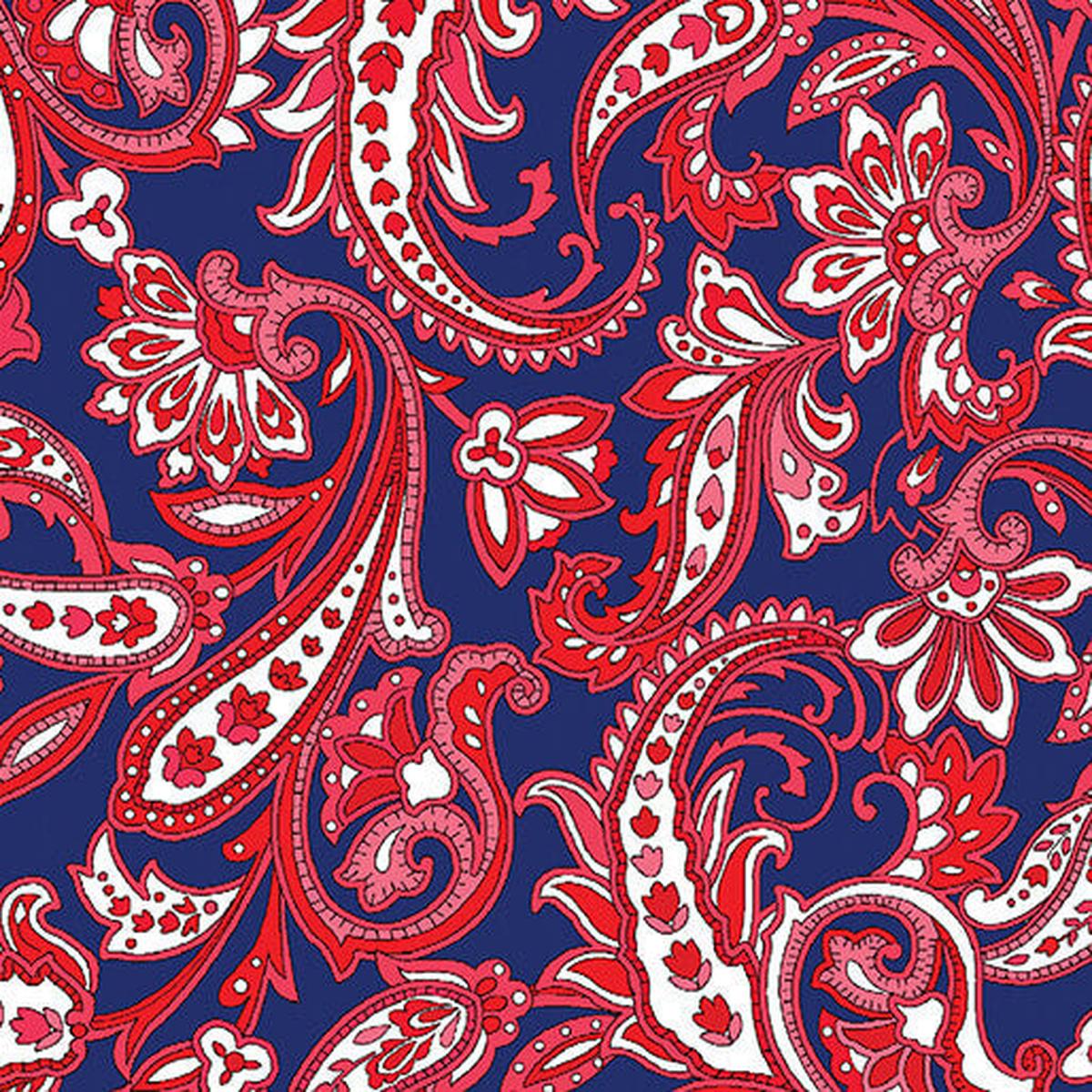 Paradise Park - Park Bench - Raspberry - Yardage
