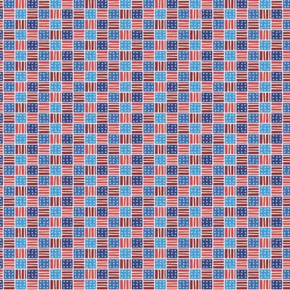 Star Spangled Summer Stripes And Stars 43"/44" Fabric Per Yard