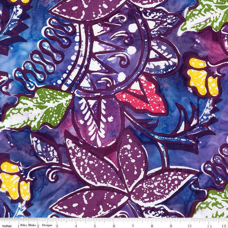 Fabric Riley Blake Mountain's Majesty Expressions Batiks Vintage Sogan by the Quarter Yard BT23254-185