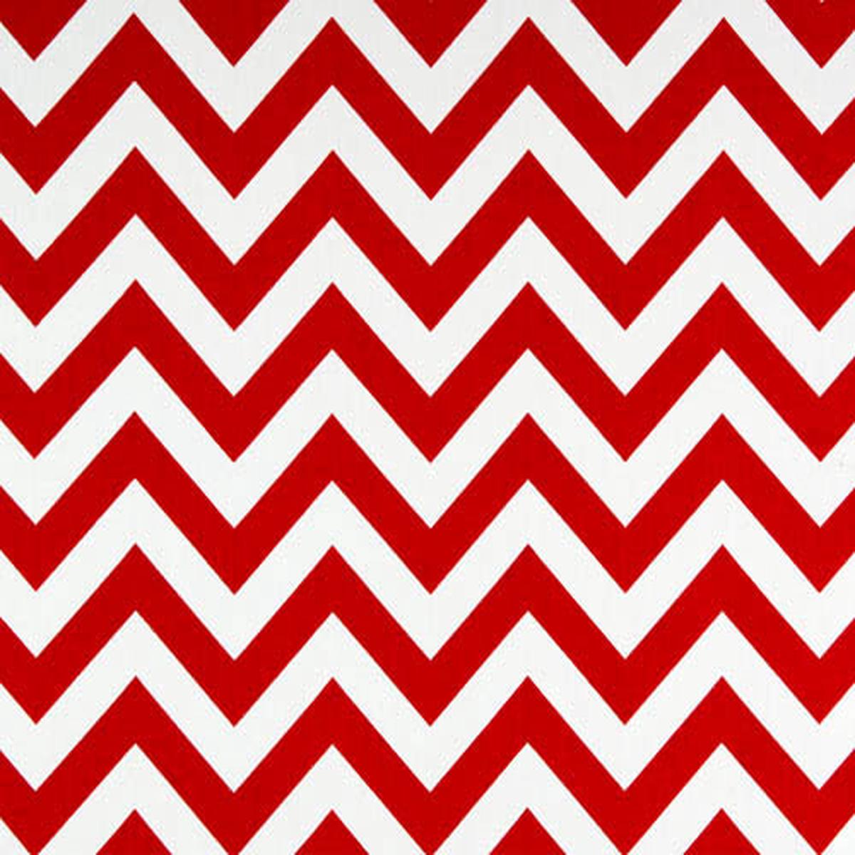 Zigzag Lipstick White Fabric By Premier Prints