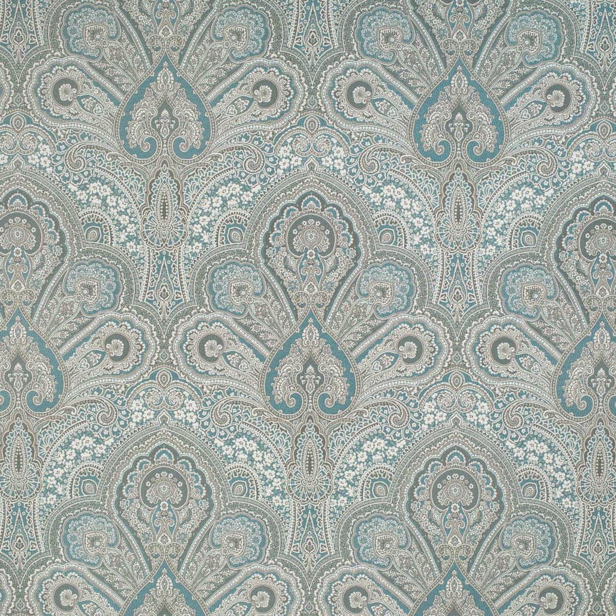 Charlotte - D3299 - Turquoise Flora - Fabric by the Yard - Turquoise Flora