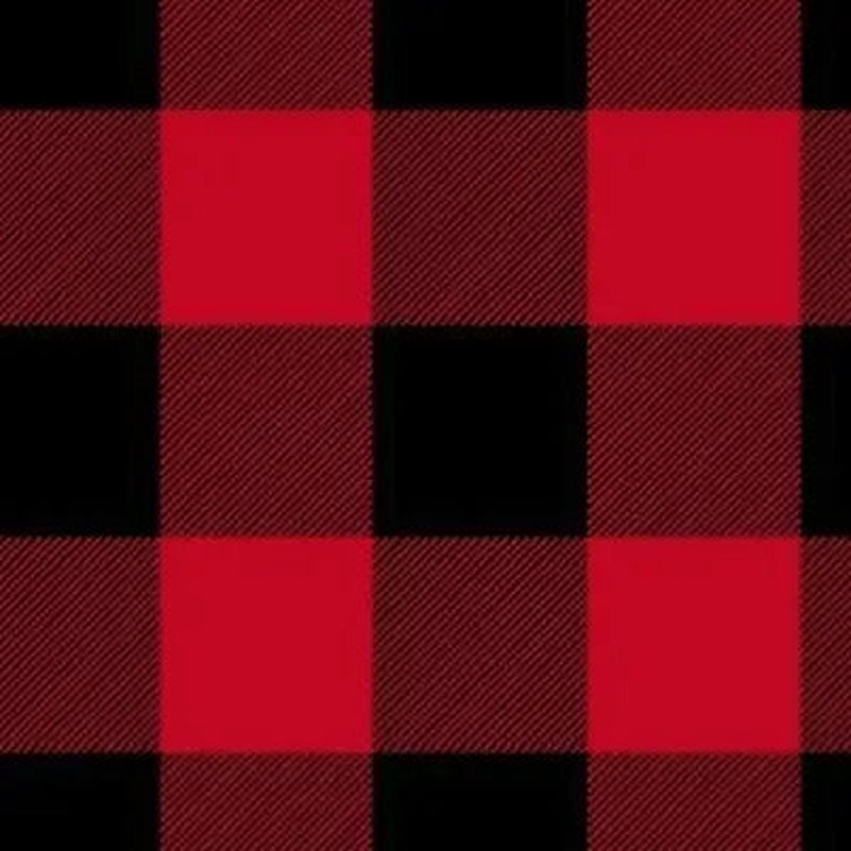 Red Buffalo Plaid Cotton Wideback Fabric per yard