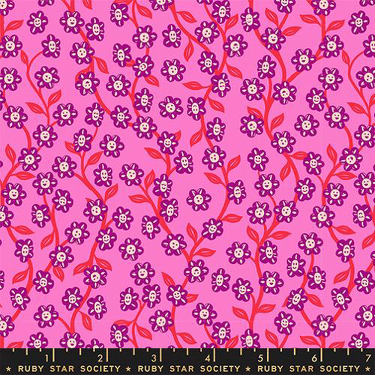 Sarah Watts - Hello Alice - Chatty Garden in Lipstick