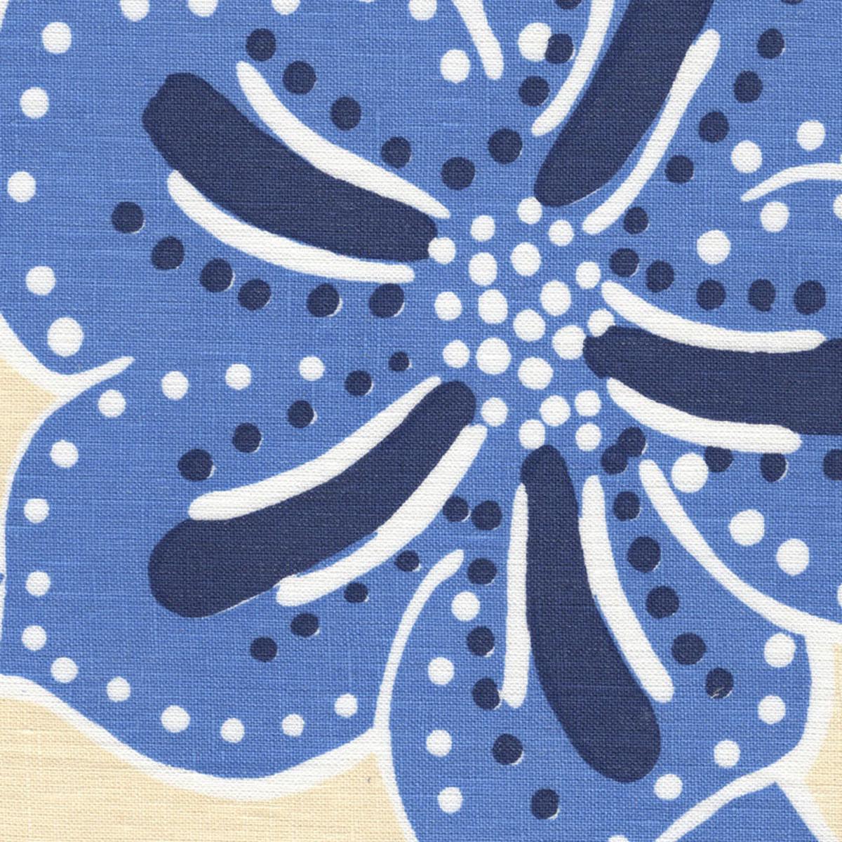 Alan Campbell Albany Two Color Multi Blues Fabric AC122-01
