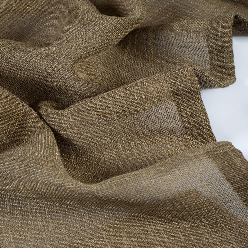 'Obelisk' Fabric by the Metre (Cedar Brown)