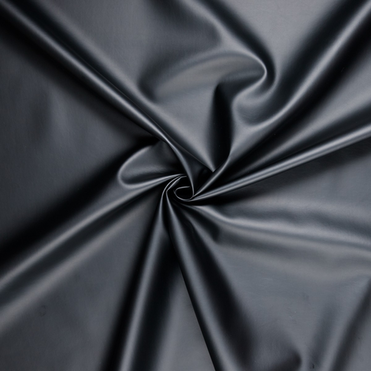 Soft Leatherlook in Matte Black - Per Metre