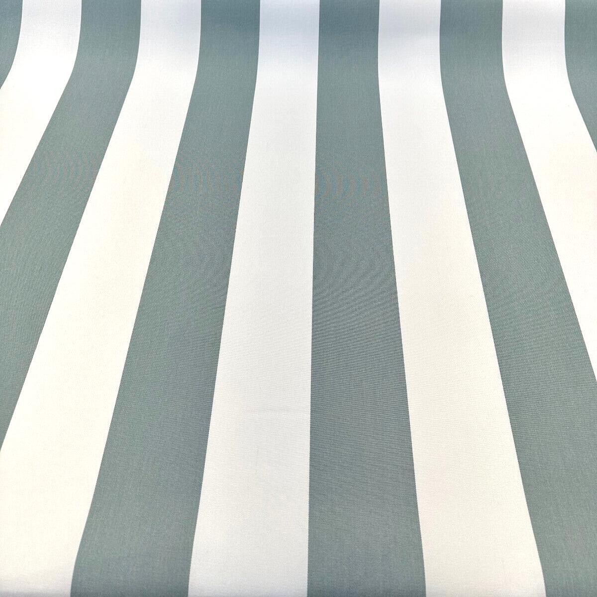 Explorer Sunbrella Spa Blue Stripe Outdoor Upholstery Drapery Fabric By the yard