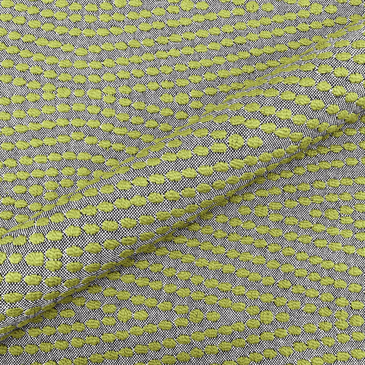 Avocado Textured Dotted Upholstery Fabric 54"