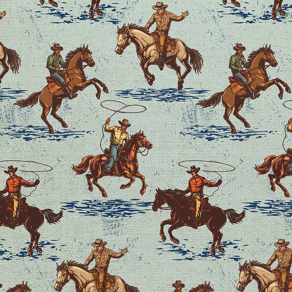 Cowboys - Blue - Canvas