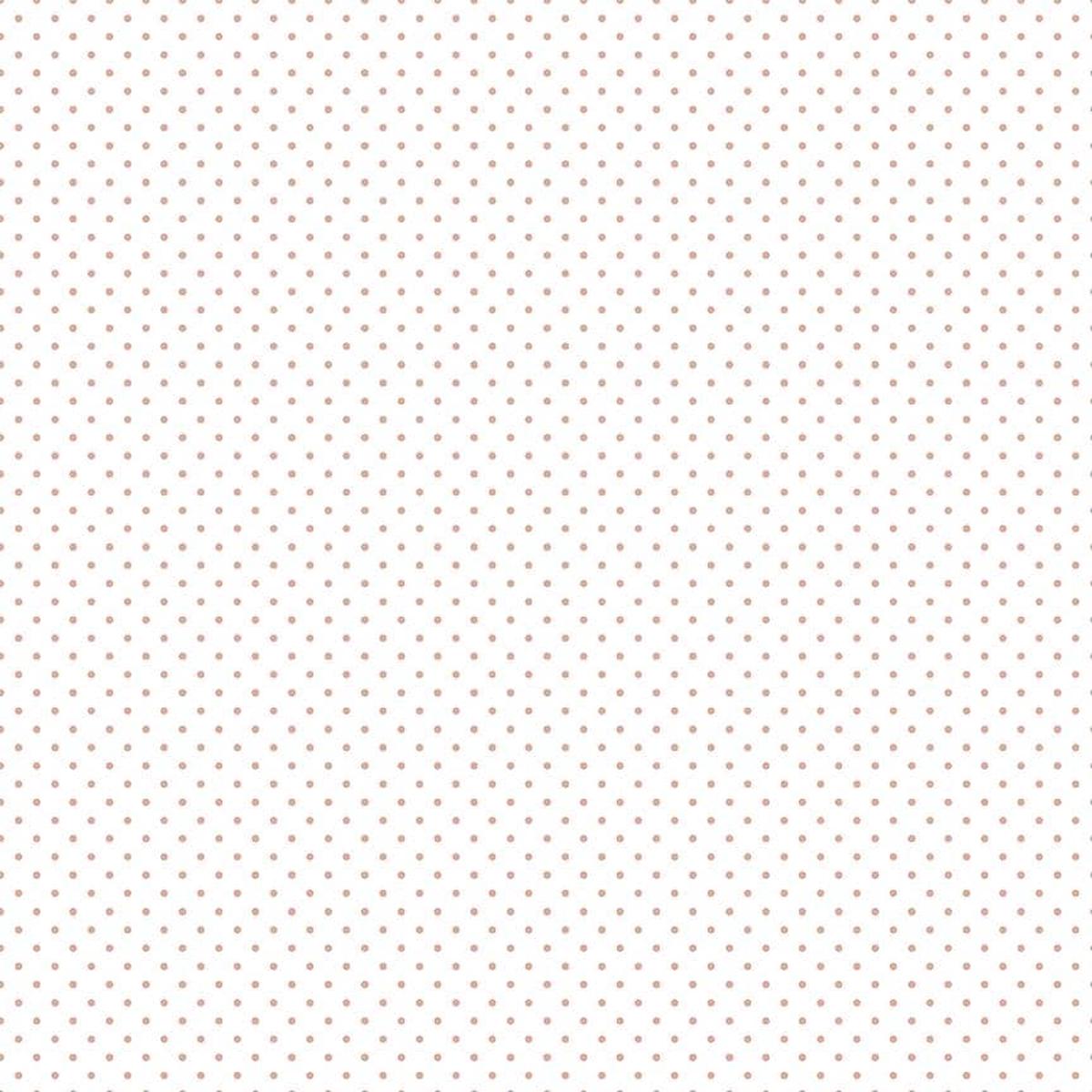 9" End of Bolt - SALE Rose Gold SPARKLE Swiss Dot on White - Riley Blake - Polka Dots Copper Metallic - Quilting Cotton -choose your cut