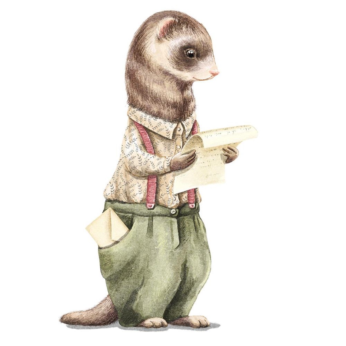 Little Critters Ferret Fabric Panel