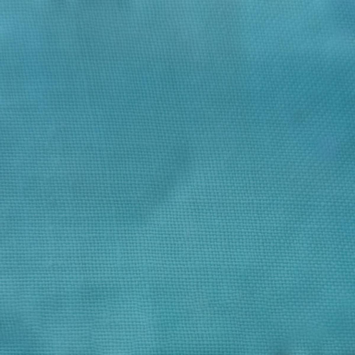 Aquamarine Blue Plain Glazed Cotton Fabric