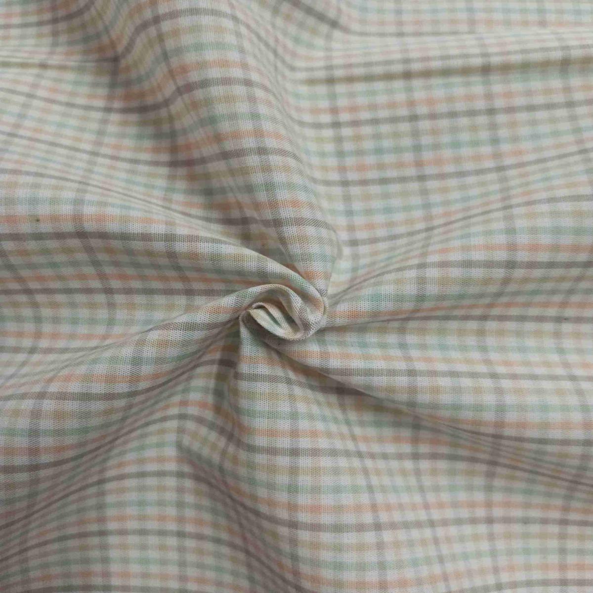 Multicolour Checks Yarn Dyed Cotton Fabric