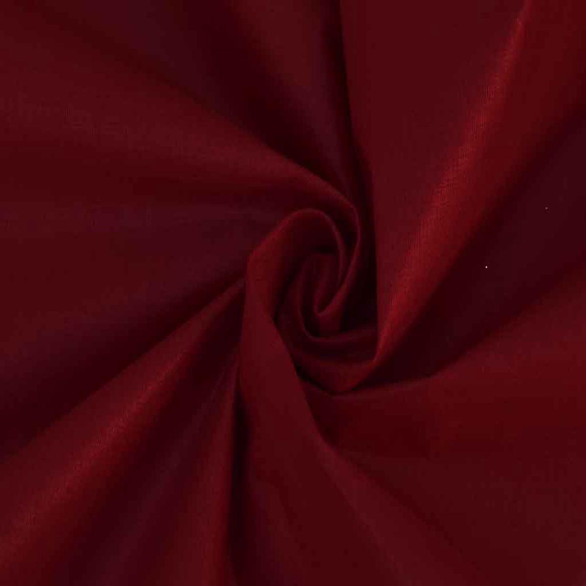 Dark Blood Red Plain Glazed Cotton Fabric (Wholesale)