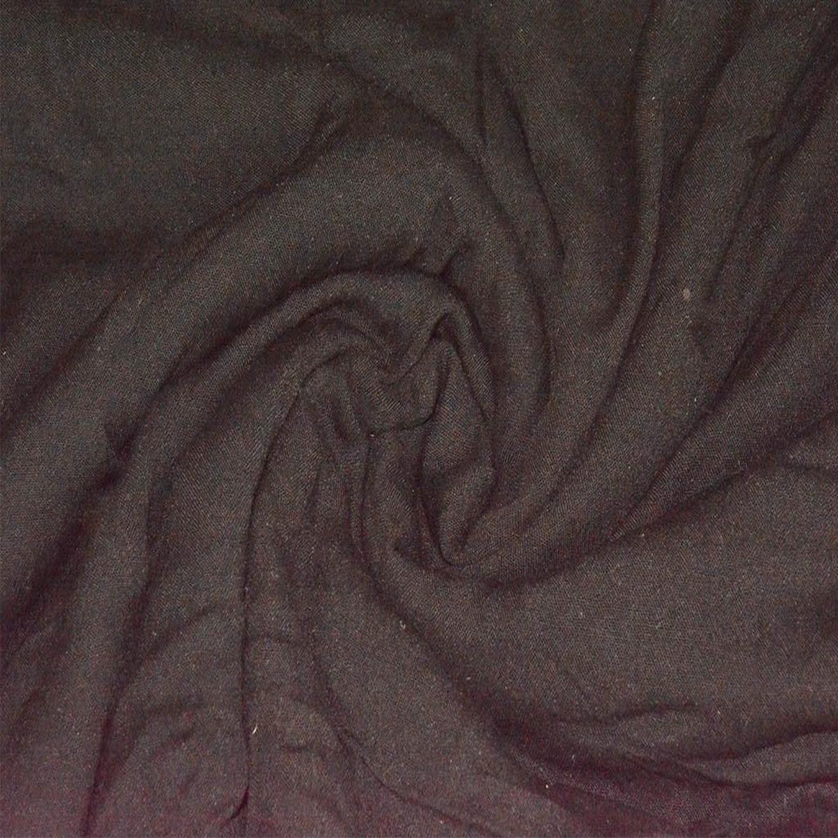 Black Plain Cotton Slub Fabric (Wholesale)
