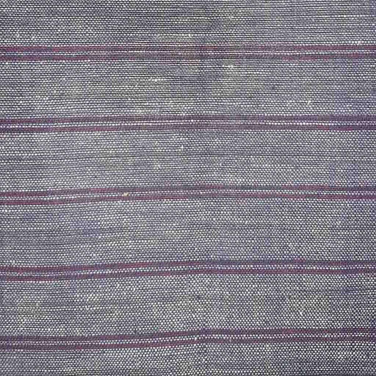 Blue Red Stripes Hanloom Cotton Fabric