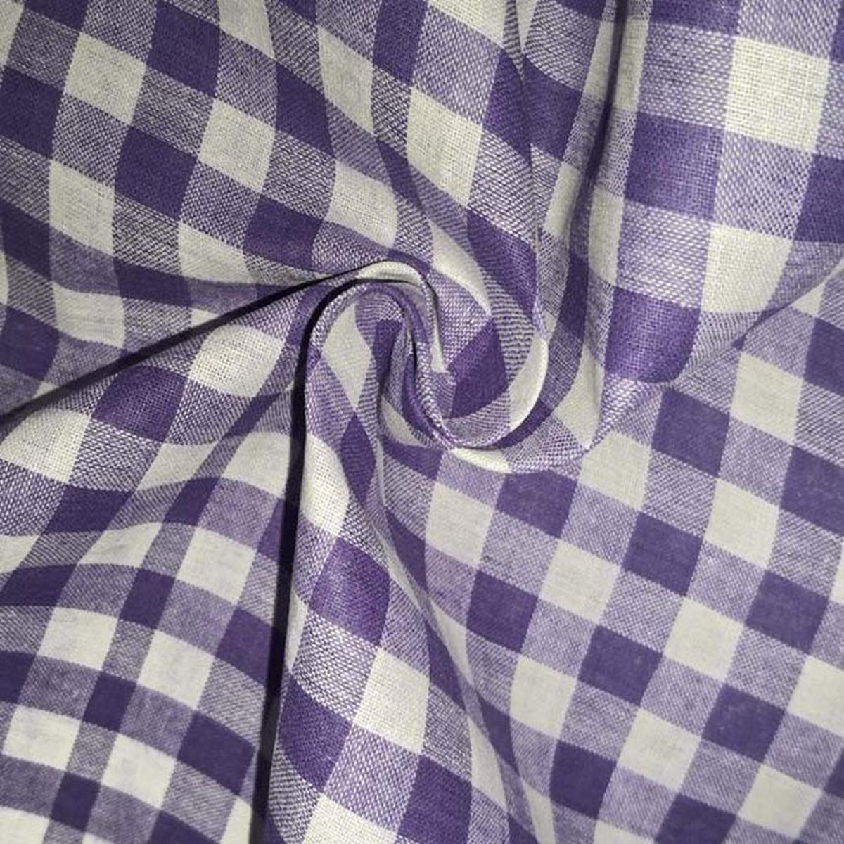 Blue & White Checks Cotton Dress Material Cotton Fabric