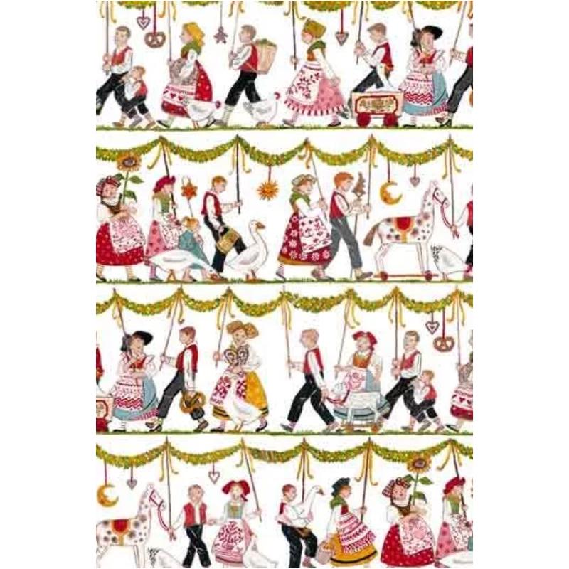 Sajou Oilcloth Fabric | Farandole Alsacienne