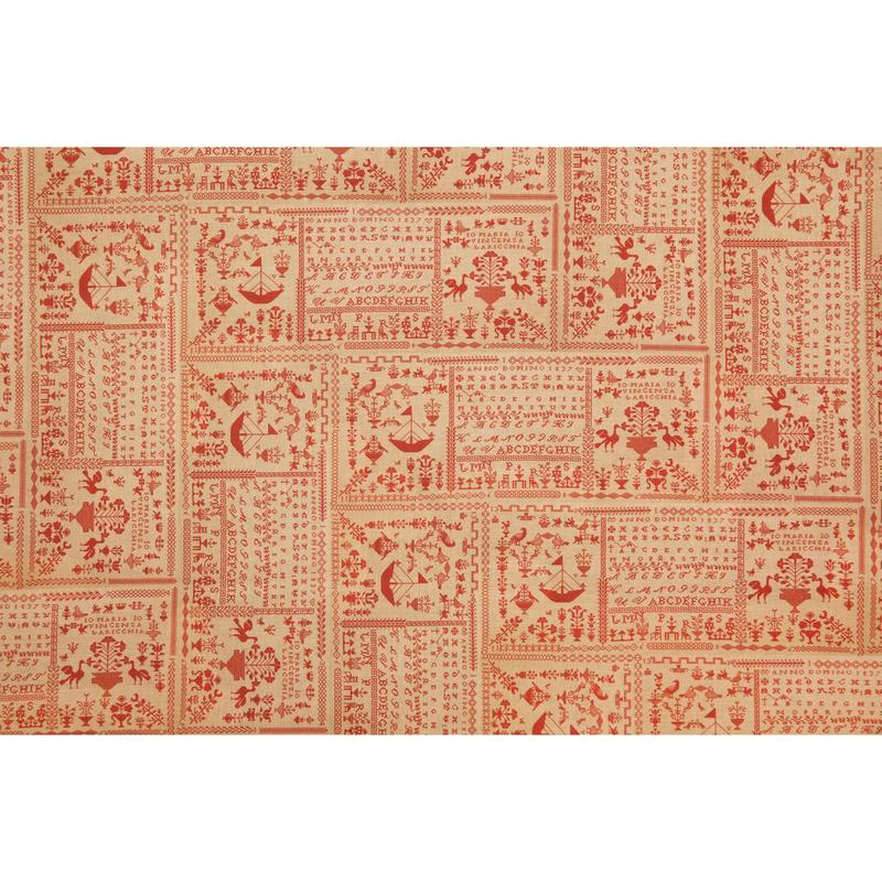 Hands Across The Sea Samplers ~ Maria Vincenza Laricchia Sampler Fabric | Fat Quarter