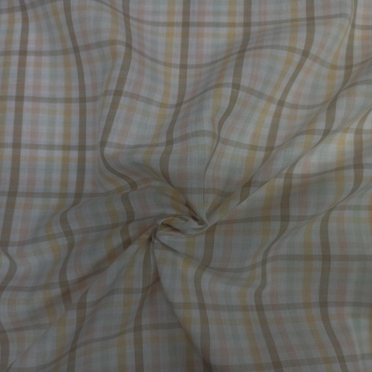 Multicolor Cotton Plaid Check Yarn Dyed Fabric