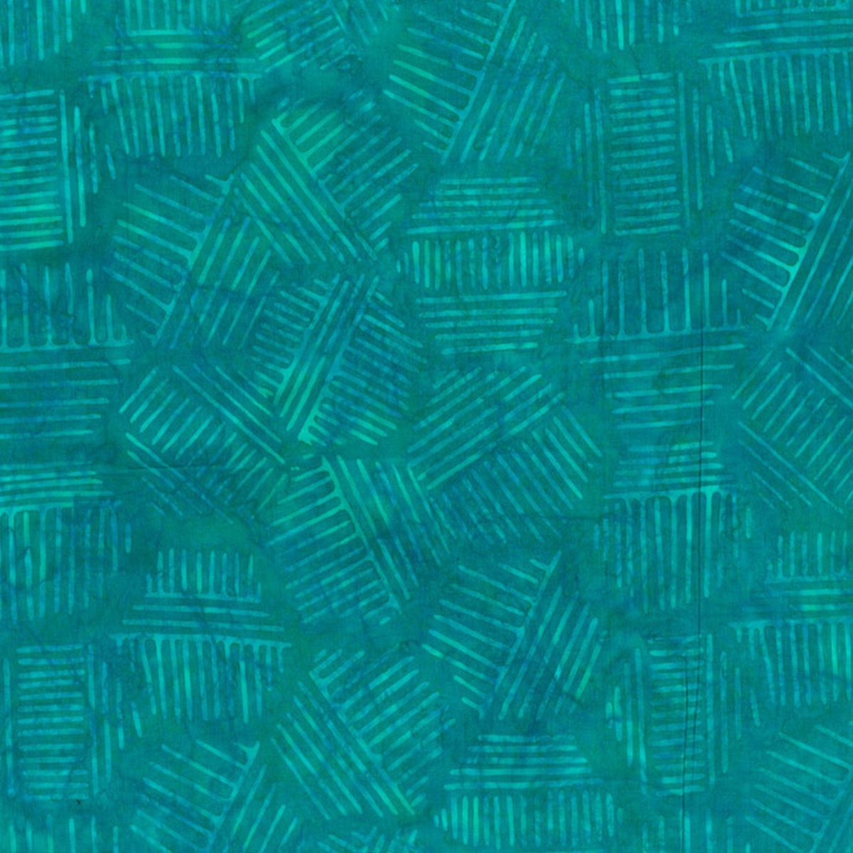 Banyan Batiks Hexies - Turquoise (81700-62) Northcott - Full Bolt (11m)