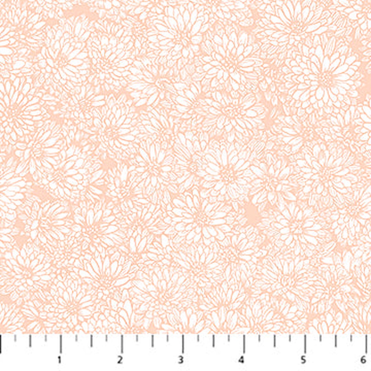 Anna Maria Indelible Soft - Mums Creamsicle (AMT1002-56V) - Northcott - Full Bolt (10m)