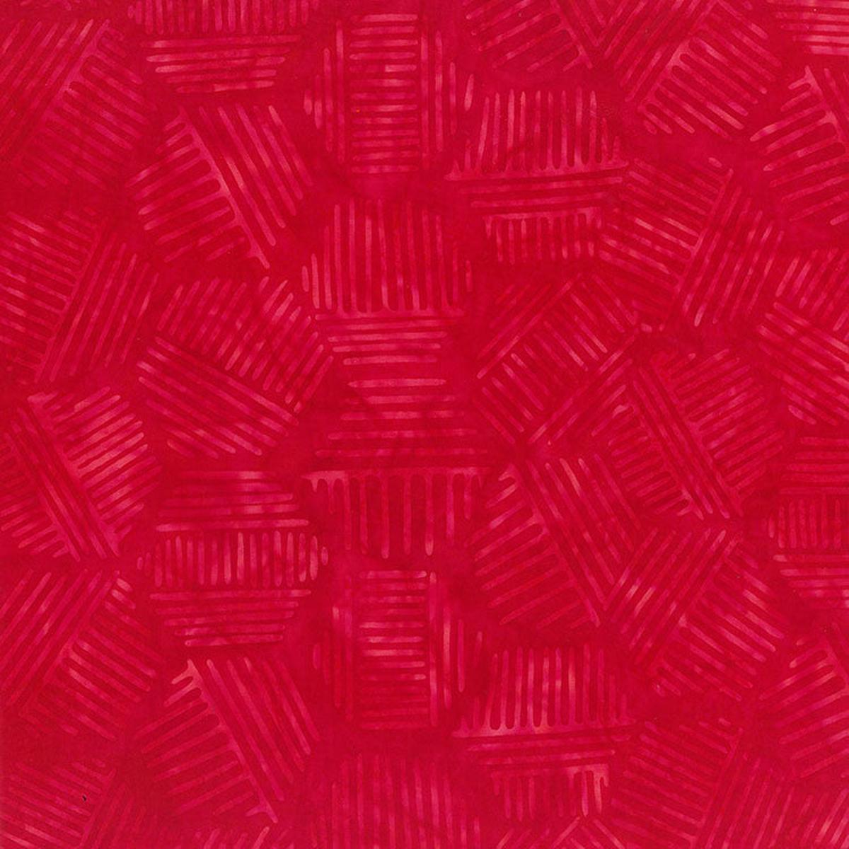 Banyan Batiks Hexies - Lipstick Red Northcott - Full Bolt