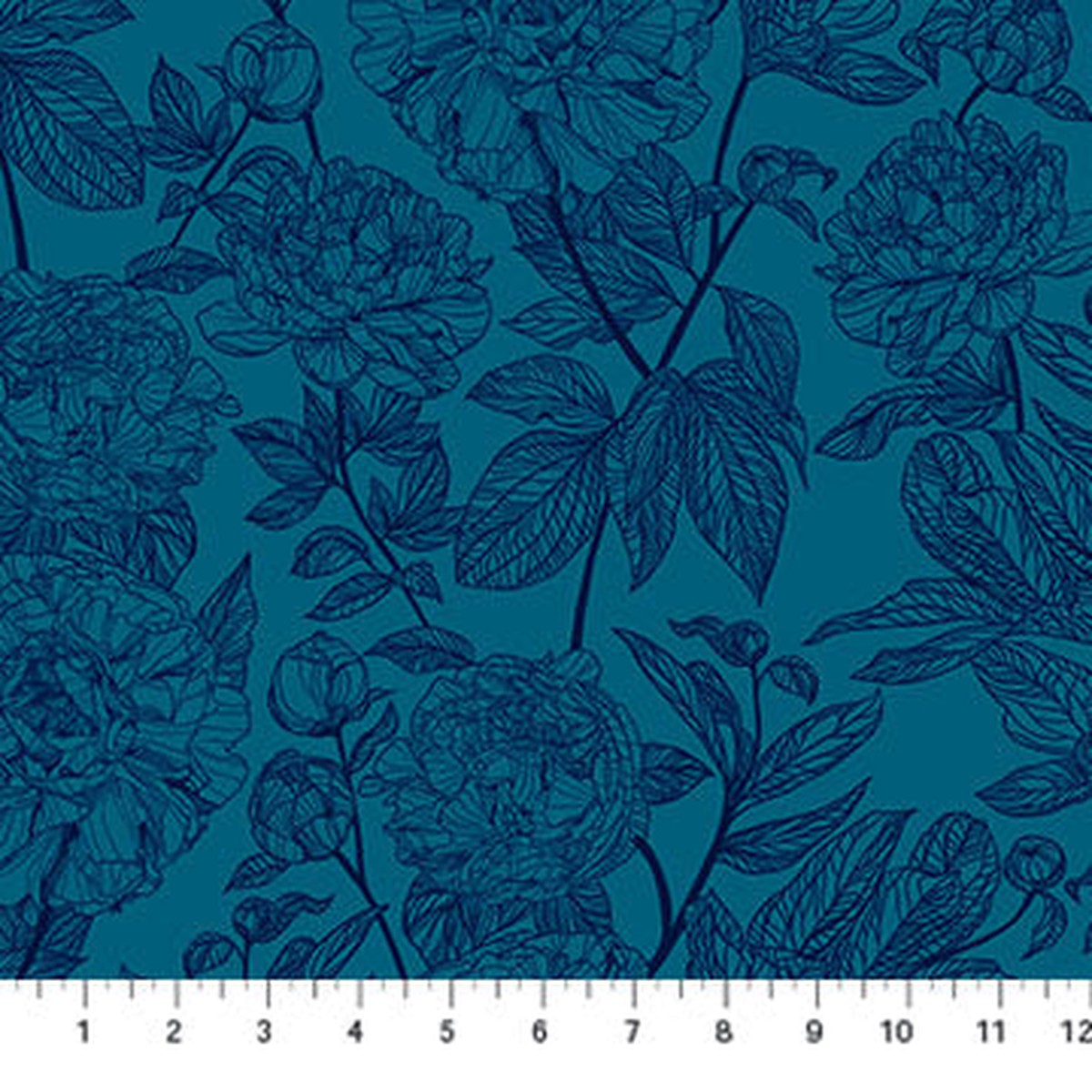 Indelible - Peony Ocean (AMT1003-47L) - Anna Maria - Northcott - Full Bolt (10m)