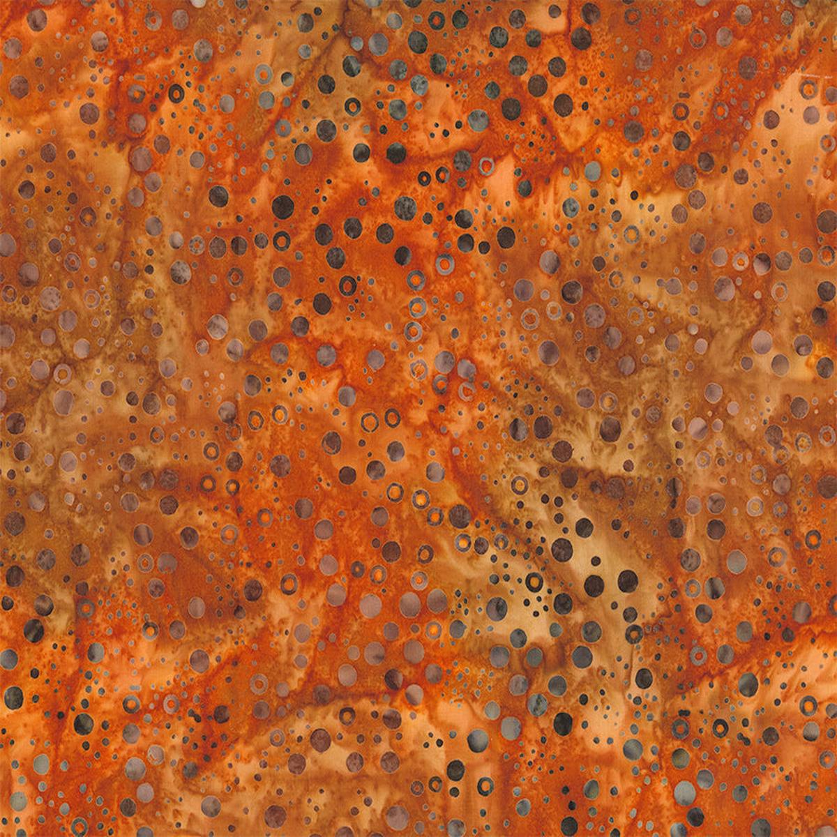 Banyan Batiks Pop Dots - Rust Northcott - Full Bolt
