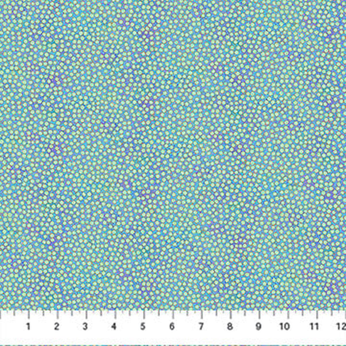 Shimmer - Tiny Dots Deep Sea Metallic - Northcott - Full Bolt