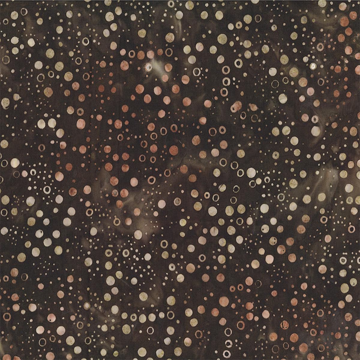 Banyan Batiks Pop Dots - French Roast Northcott - Full Bolt