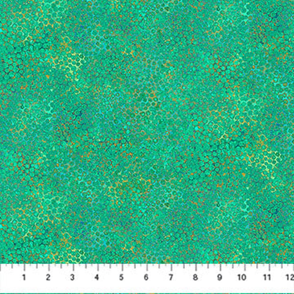 Shimmer - Pebbles Peacock Metallic - Northcott - Full Bolt