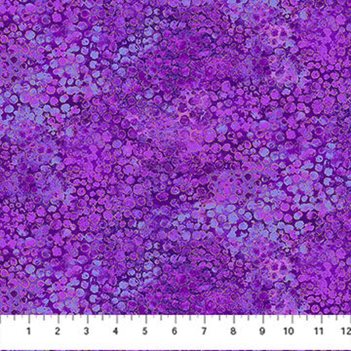 Shimmer - River Rocks Pansy (27896M-88) Metallic - Northcott - Full Bolt (10m)