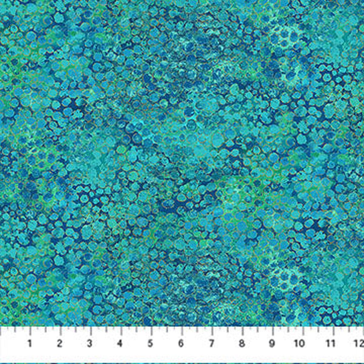 Shimmer - River Rocks Lagoon (27896M-66) Metallic - Northcott - Full Bolt (10m)
