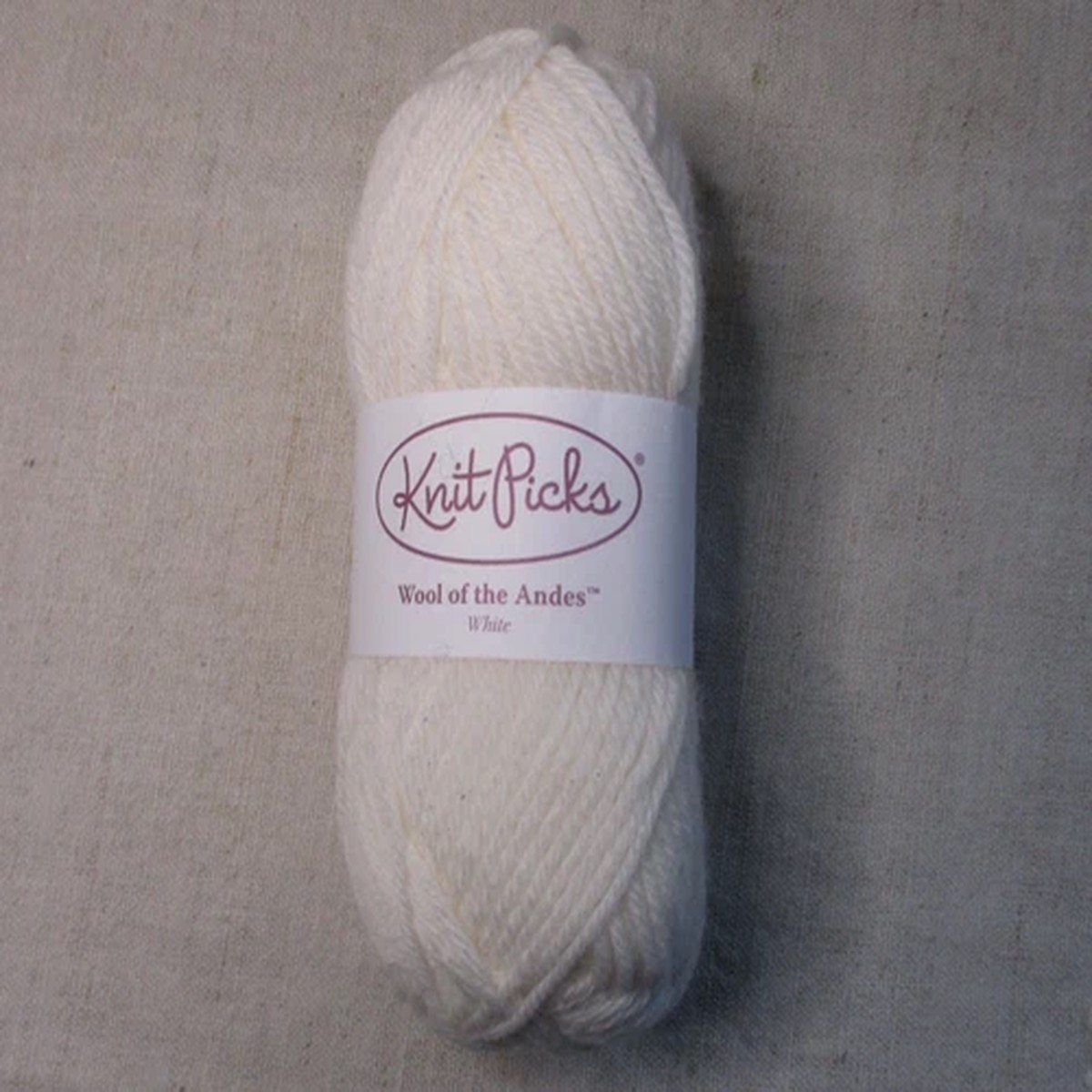 Knit Picks Wool of the Andes, White, 50 g, 110 yd, 100% Peruvian Highland Wool