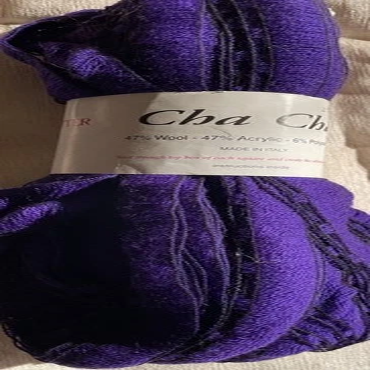 Trendsetter Yarns, Cha Cha, Wool/Acrylic Blend, 100gm/66yds, col#29, Purple