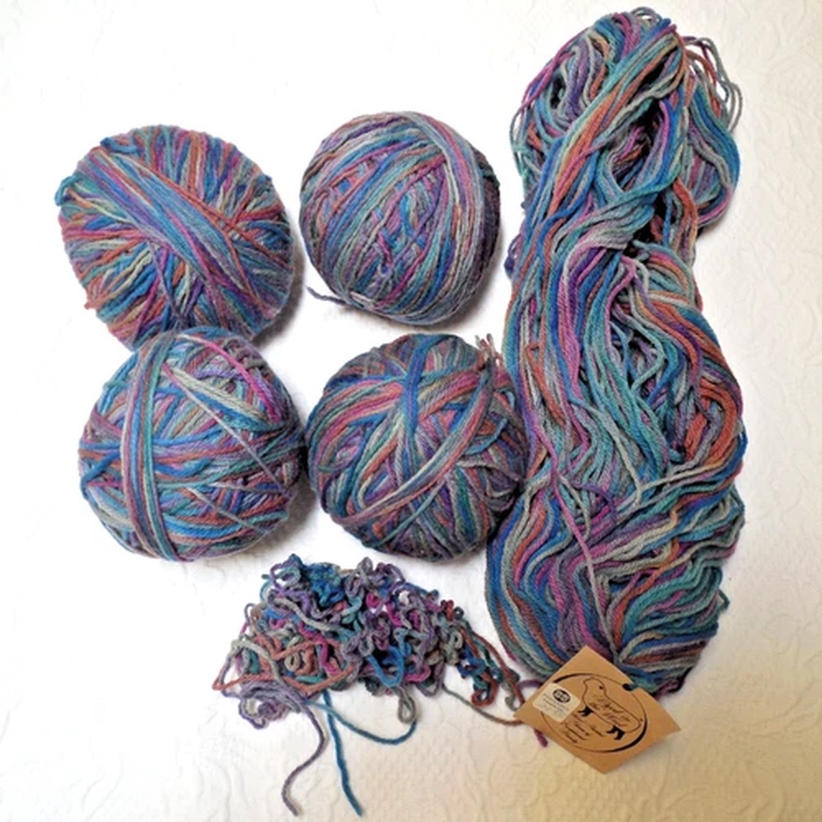 DYED IN THE WOOL Hand Painted Merino Wool Limited Edition Yarn Lot - NEW