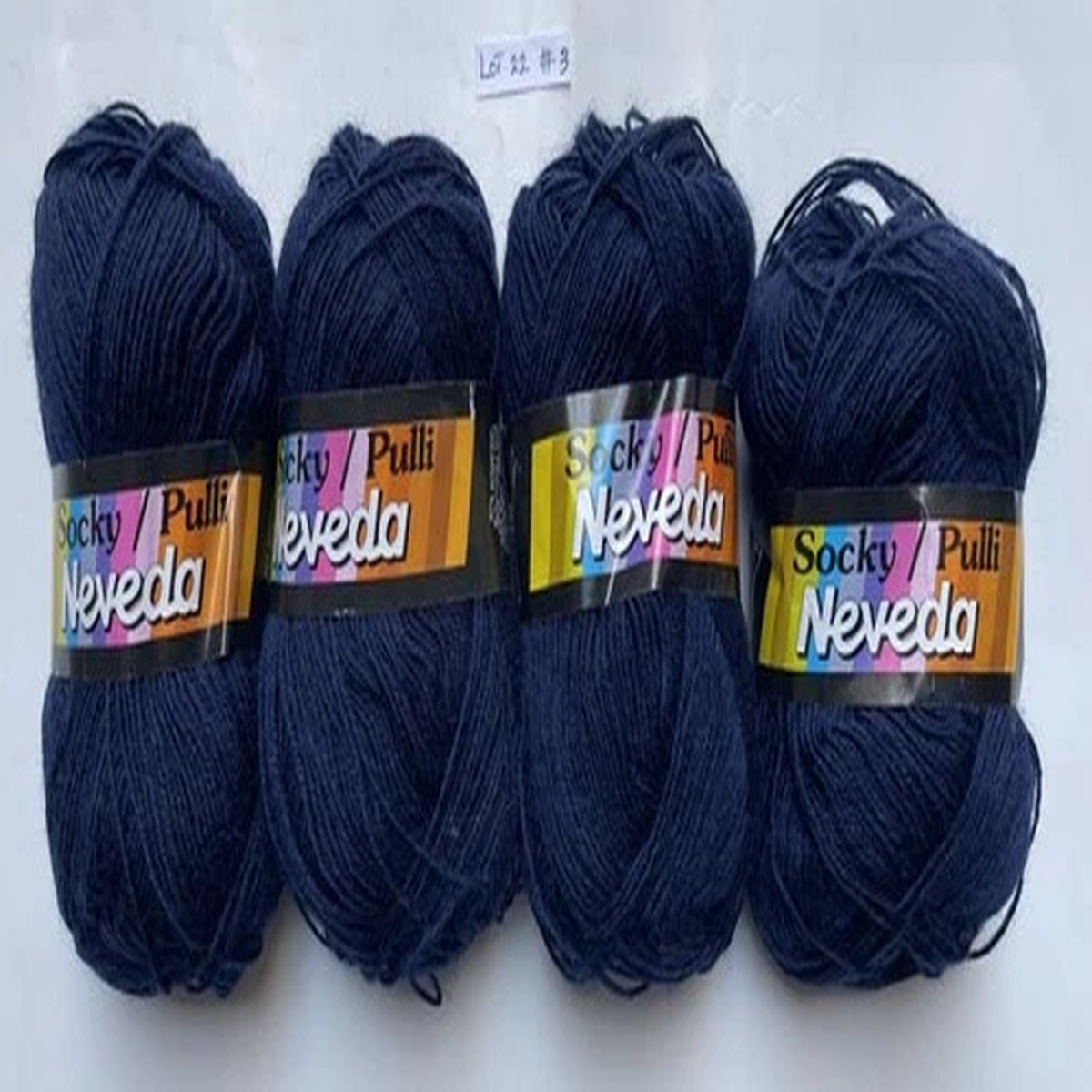 NEVEDA SOCKY / PULLI HAND KNITTING YARN BLUE 50 GRAM/80 METERS BALLS LOT 22 #3