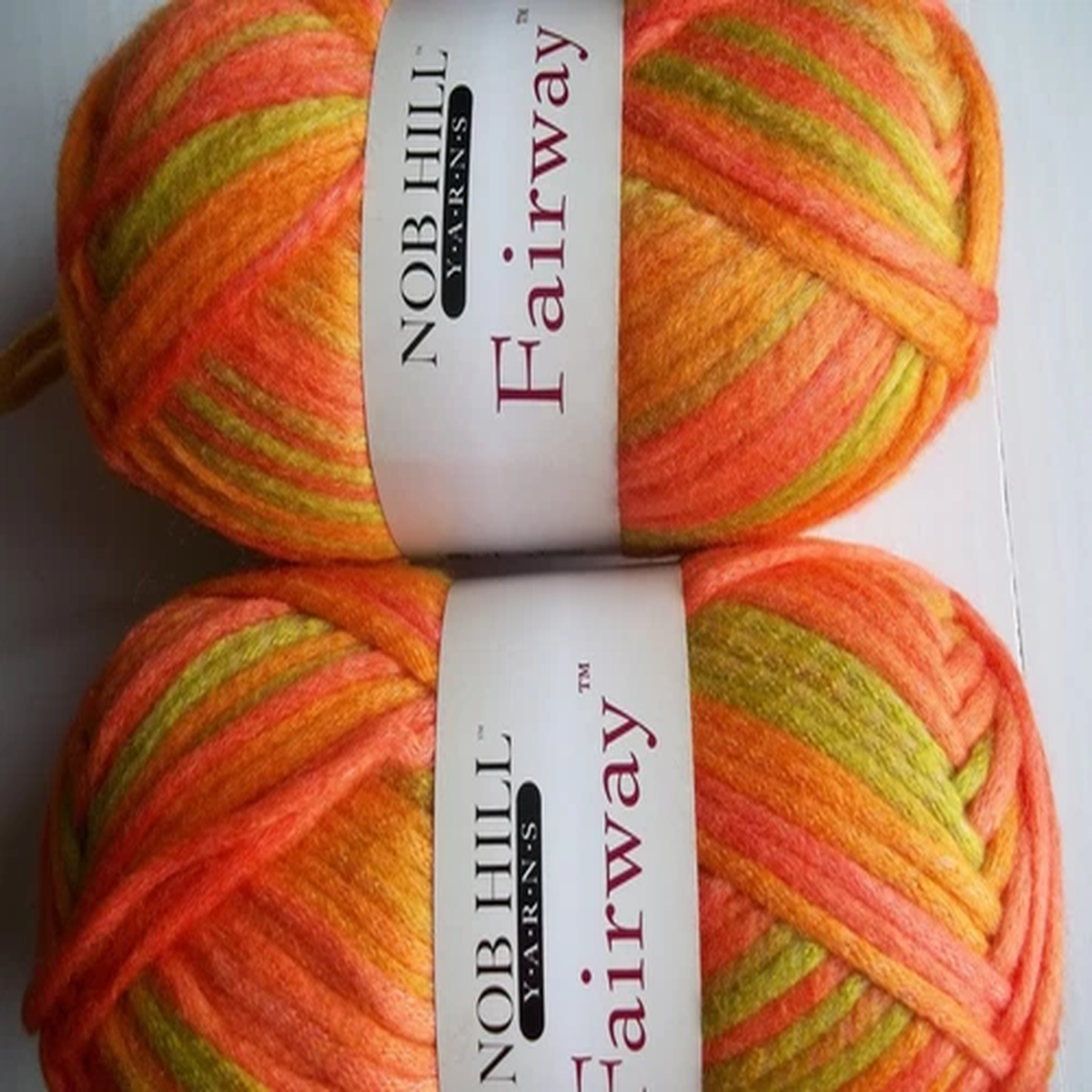 Nob Hill Fairway fashion yarn, Sunburst, lot of 2 (120 yds ea)