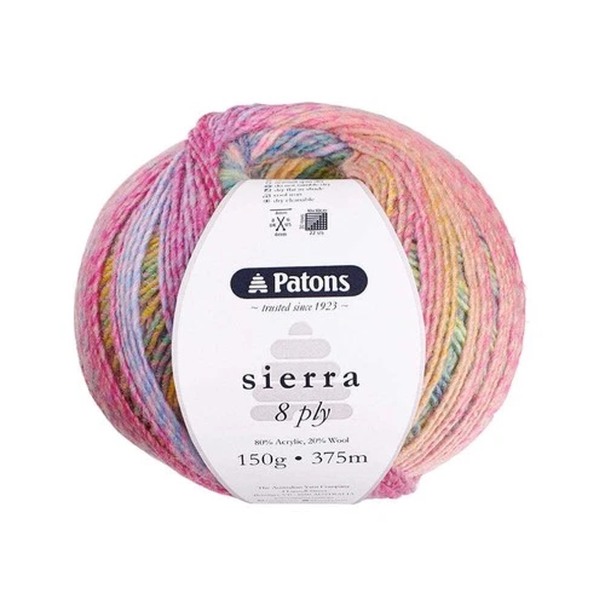 Patons 150g "Sierra" Wool & Acrylic Blend Yarn - Choice of 18 Colours