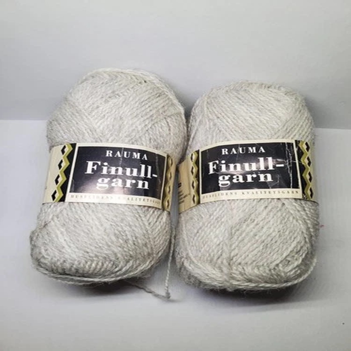 Rauma Finullgarn Yarn 100% Wool Beige Skein 50g Unit Lot Norway Fiber