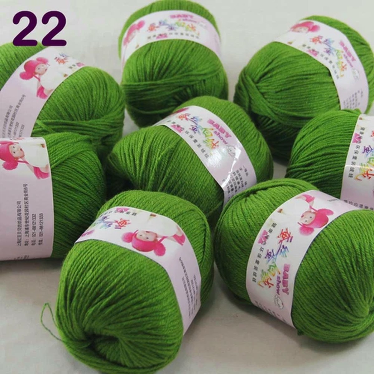 Sale 8 Skeinsx50g Cashmere Silk Wool Baby DK Hand Blankets Crocheted Yarn 22